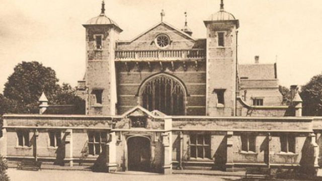 An old black and white photograph of the Elliott Hall auditorium was built in 1904 and is named after B.G Elliott. He was a one time pupil and scholar of the school who returned as member of the Board of Management and President of Appeal. B.G Elliott secured the funds for the hall to be built and it was named in his honour.