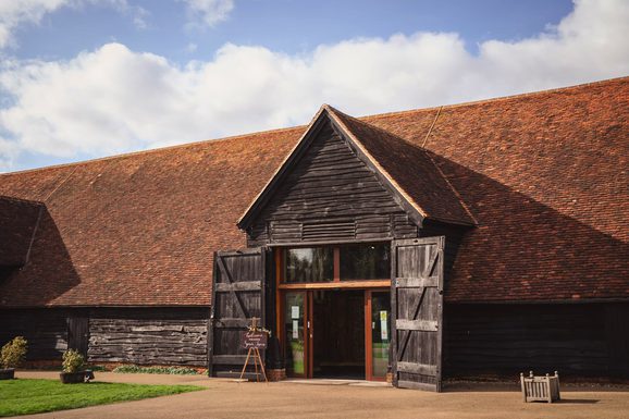 Entrance to the great barn